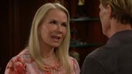 Brooke is shocked by what Nick has to say | Image: CBS